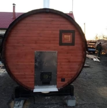Монтаж бани-бочки №411 от 21.04.2021 в Азнакаево